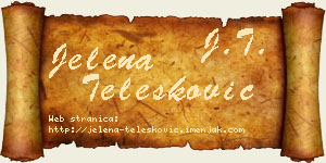 Jelena Telesković vizit kartica